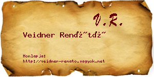 Veidner Renátó névjegykártya
